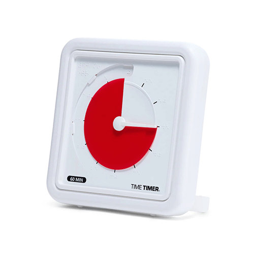Time Timer Braille medium röd